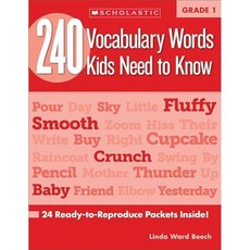 240 vocabulary words kids need to know G 1