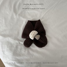 韓版兒童圍巾ins可愛男女童萌趣蘑菇冬季保暖幼兒園寶寶護頸圍脖