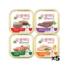 순살캔 강아지 순살코기 캔간식 단백 영양 통조림 100g X5개, 건강한 장 오리고기