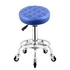 드럼 스툴 리프팅 타악기용 의자 안장형 삼발이 높이조절, 1개, 연파랑 블루 스퀘어 철제