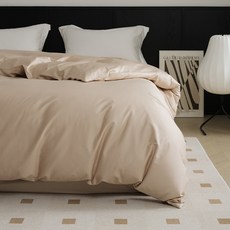 순면 이불커버 세트 고급 새틴 소재 싱글 더블 퀸 피부친화적 침대 커버
