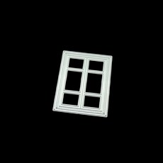DIY 스크랩북 다이어리 장식과 호환되는 윈도우 메탈 커팅 다이, 실버