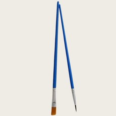 多功能可折疊涮筆筒洗筆桶美術專用水粉顏料繪畫調色盤油畫筆套裝，臺灣出貨, 1個, 多功能畫筆【平頭+尖頭】各一支