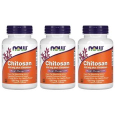 나우푸드 키토산 플러스 크로뮴 500mg 베지 캡슐 120정 3개