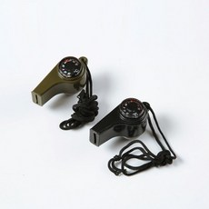 캠핑 생존 낙오 SOS 나침판 방향계 호루라기, 1개