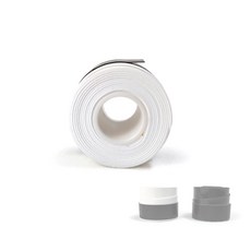 LEESONG 薄型透氣孔握把帶 適用於羽球/網球, 1個, 黑, 黑