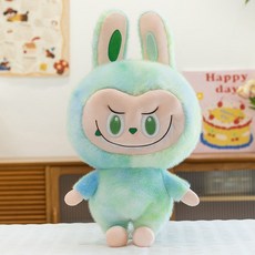 라부부 3세대 봉제 Labubu 대형 애착인형 빅사이즈, 그린, 80cm 골드 밍크