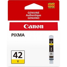 Canon CLI-42 정품 노란색 잉크 탱크 PIXMA PRO-100 프린터와 호환, Yellow, 1 Count (Pack of 1)