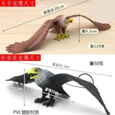 仿真老鷹模型 驅鳥神器 陽台/果園/菜園適用 嚇鳥 防鳥, 大號塑膠老鷹【一對兩隻】仿真驅鳥, 1個