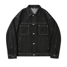 트릴리온 TRILLION 워싱 스티치 데님자켓 BLACK 970309