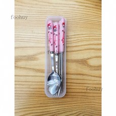 三麗歐兒童餐具組 可愛卡通叉勺筷外出環保餐具組 幼兒園餐具, 1個, 美樂三件式（叉+勺+筷）