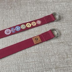 만두카 요가 매트 스트랩 미드나잇 샌드 로즈우드 버브 썬더 프로라이트 엘더베리, 1개, 와인레드 burgundy