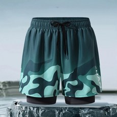 투니스 남성 패션 루즈핏 통기성 워터파크 비치웨어 수영복 반바지