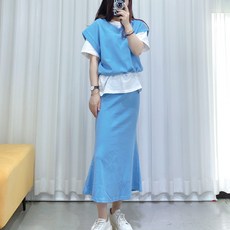 SAINTEVE 自製ST23小美人魚長裙3件套上下套熱門單品