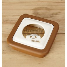 토픽샵 곰돌이샌드위치틀 브라운 샌드위치커팅