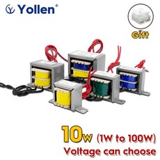 EI 20W 와이어 연결 전원 변압기 20VA 맞춤형 전압 220V/380V/110V ~ 6V/9V/12V/15V/18V/24V/110V 이중 출, 04 220V Single Output, 04 AC18V, 03 220V Single Output, 04 AC18V