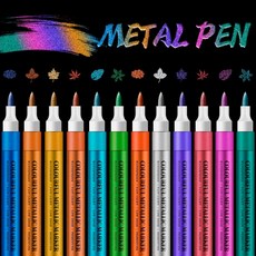 메탈 펜 12색 필기용 마커