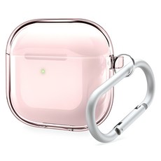 elago AirPods 4 透明吊掛保護殼, 單一商品, 可愛粉, 1個
