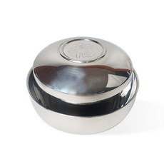 국산 스텐 27종 이중한식기(무광/유광) 대/공기 대접제기, 1개