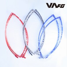 VA 두랄루민 뜰채 프레임 뜰망 세트 55파이 바다 뜰채 후레임 수제 경심망 전용 케이스, 실버