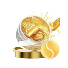 24K 골드 언더 아이 패치 30쌍 카페인 나이아신아마이드 테트라펩 드 하이드라 콜라겐 퍼프 아이즈 다크서클 트리트먼트로 미세한 라인을 위한 쿨링 마스크 리듀스