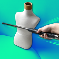 티타늄 강철소재 호신용 삼단봉 65cm 롱스틱 강력한 파워 고급형 휴대용 3단봉, 1개