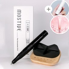 모스티브 더편한드릴 핸드드릴 저소음 무선 네일드릴+거치대+핀램프+오일세럼, 1개