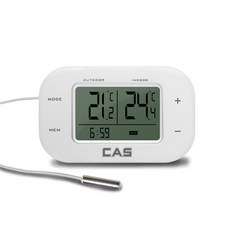 CAS 數位冰箱溫度計 T014R, 1個, 白色