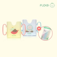플렉사 우유케이스 두유홀더200ml+빨대60p포함 멸균우유 서울우유, 플렉사 우유케이스(블루)+빨대60p, 1세트