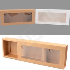 꽃다발 기프트 선물케이스 종이 박스 투명창 발렌타인데이 쿠키 선물 이벤트 상자, 색상, 화이트