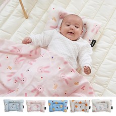 위드아이 양면 아기 베개, 루디(WTBP-004)