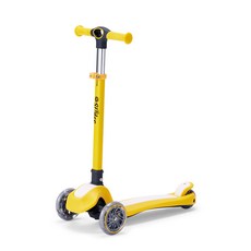 Slider 三輪折疊滑板車 K652 秒收折疊 四段高度調節, 黃, 1個