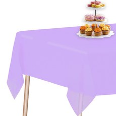파티우 사각형 일회용식탁보 퍼플 274 x 137cm, 1개, 1개