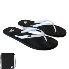 NIKE 耐吉 ONDK Slide夾腳拖鞋 白色黑色+PG鞋子收納包