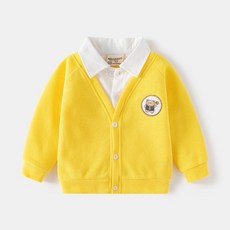 BabyBear 男童春秋假兩件長袖上衣 兒童襯衫外套 中小童服飾