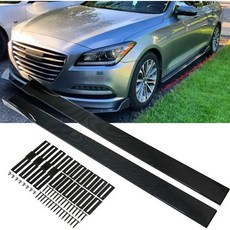 LAICY 콜벳 C5 C6 용 자동차 사이드 스커트 스플리터 스포일러 립 로커 패널 확장 바디 키트 범퍼 1997-2013 인치, [03] Carbon Fiber