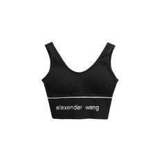 alaxender weng 運動背心 字母瑜伽U領無鋼圈美背內衣
