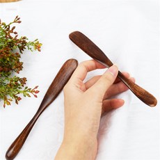 CDRW 옻칠 우드 버터나이프 2p 우드 스프레더 2개 세트