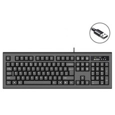 에이포테크 KR-85 104키 유선 키보드, 제조사축, USB 인터페이스, 블랙