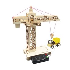 리모컨 타워 크레인 모델 조립 교육용 과학 리프팅 선물 옵션, 1개, 1. 1 pcs tower crane