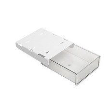 무타공 히든서랍 AD30 데스크 선반 공간활용 슬라이딩, 블랙, 블랙