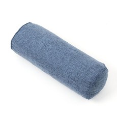 블루 쿠션 15x40cm 면마 홈스테이 원통 롱쿠션 원통쿠션 원기둥쿠션 일자쿠션 l, 상세페이지 참조