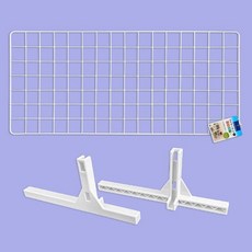 와이어 네트망 + 스탠드 세트 인테리어 철망 소품 걸이 조리도구 정리, 네트망 585 x 265 ＋ 스탠드2p, 1개