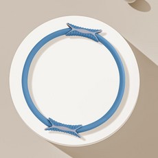 塑形普拉提圈 居家健身開肩美背瑜伽環 魔力圈盆底肌訓練瘦腿神器 初學者健身EVA泡棉, 藍色, 1個