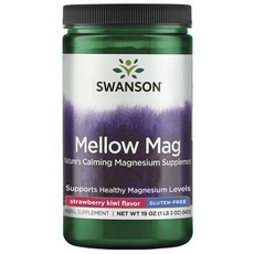 Swanson 斯旺森 Mellow Mag 鎂粉 草莓奇異果口味, 1個, 543g