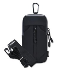 태스코나 올인원 핸드폰 등산 파우치, 블랙