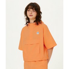코닥 브리즈 후드 반팔 아노락 우먼 ORANGE 368065