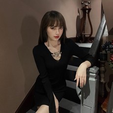 슬림 서스펜더 원피스 앞단추 스냅 바스트 미니 민소매, 블랙66 9