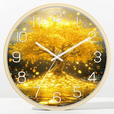 Marchenmond 靜音掛鐘 30.5cm MGOL0, 黃金搖錢樹04