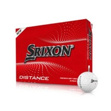 스릭슨 디스턴스 골프공 2피스, 화이트, 12개입, 1세트